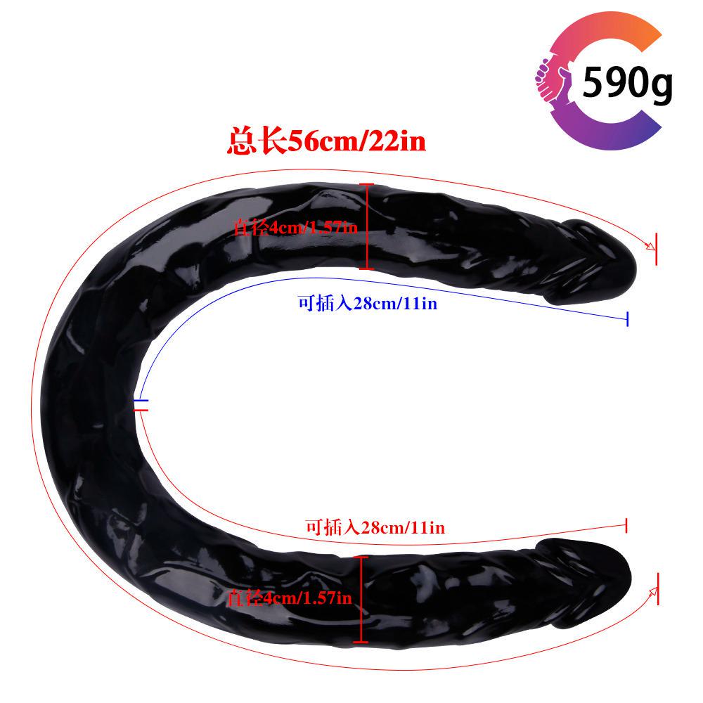 MoDi Huge Dildo 56cm Super Realistic Soft Penis Double Heads Sex Toys for Women Men