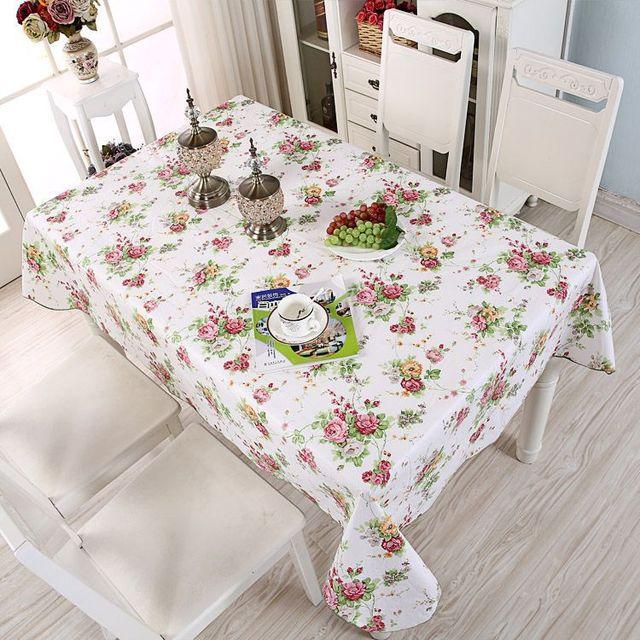 Home Esstisch Tischdecke, kleines frisches Blumenmuster, einfacher Antifouling-Couchtisch, quadratische Tischdecke, Schminktischdecke