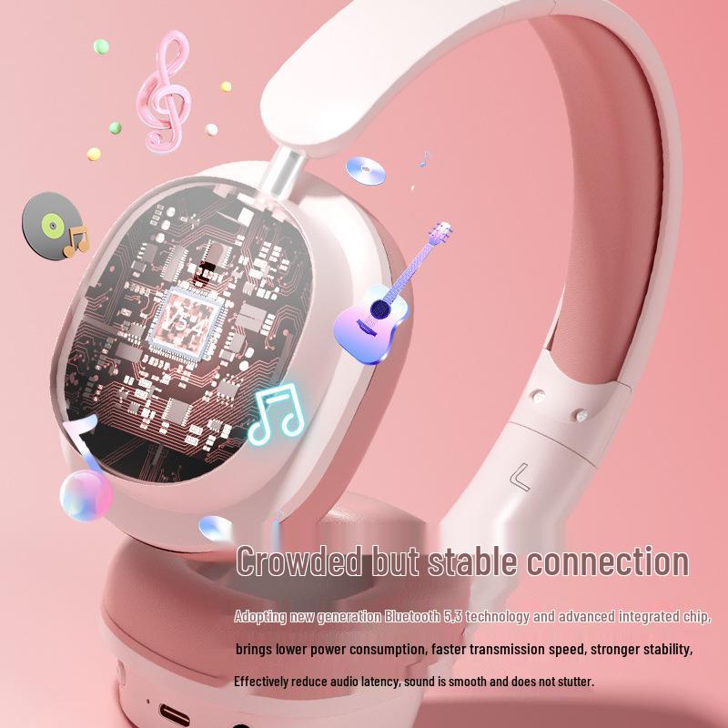 Noise Cancelling Bluetooth Wireless Gaming Headphones with Ultra-Long Battery Life