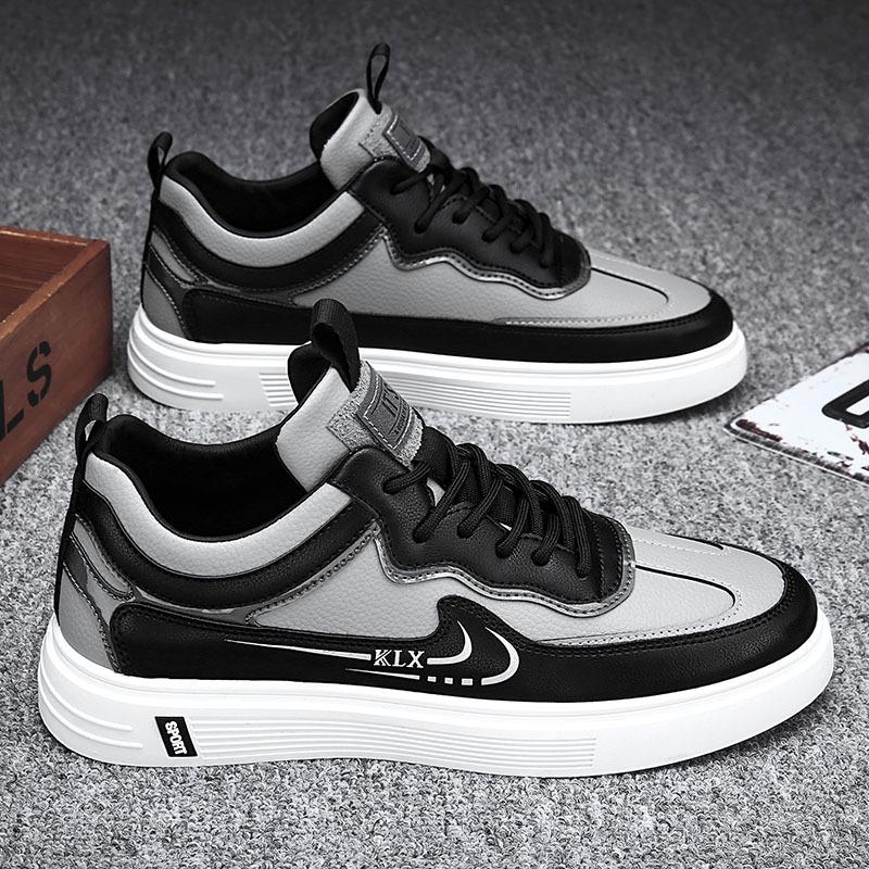 

Модная мужская обувь Мужская удобная повседневная обувь 2024 Новая износостойкая нескользящая обувь для кроссовок для мужчин Легкая вулканизированная обувь 39 чёрный