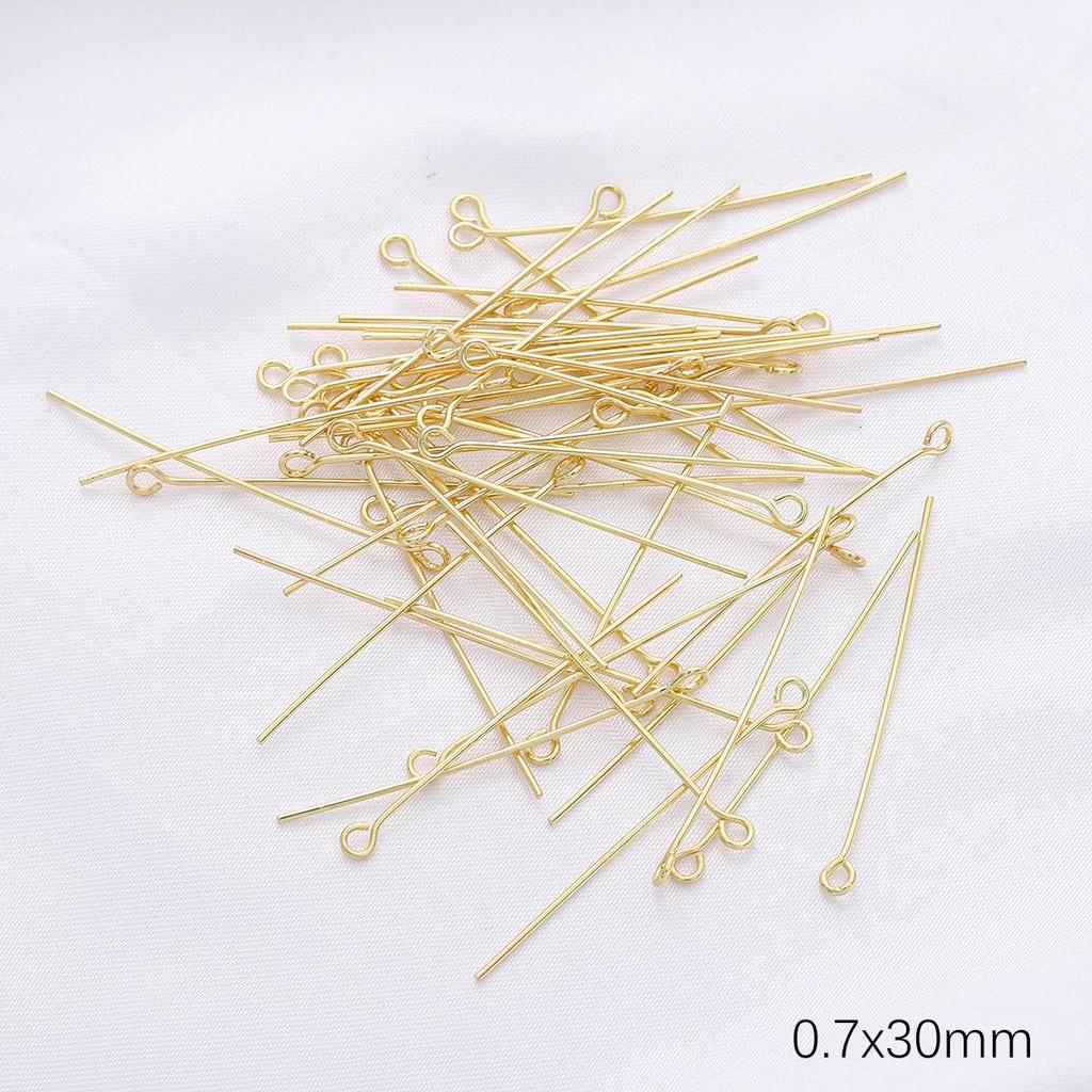 14/18K Gold-Filled Lobster Clasp End Cap, 9-Pin Open Jump Ring, Extension Chain for Handmade Jewelry DIY Accessories