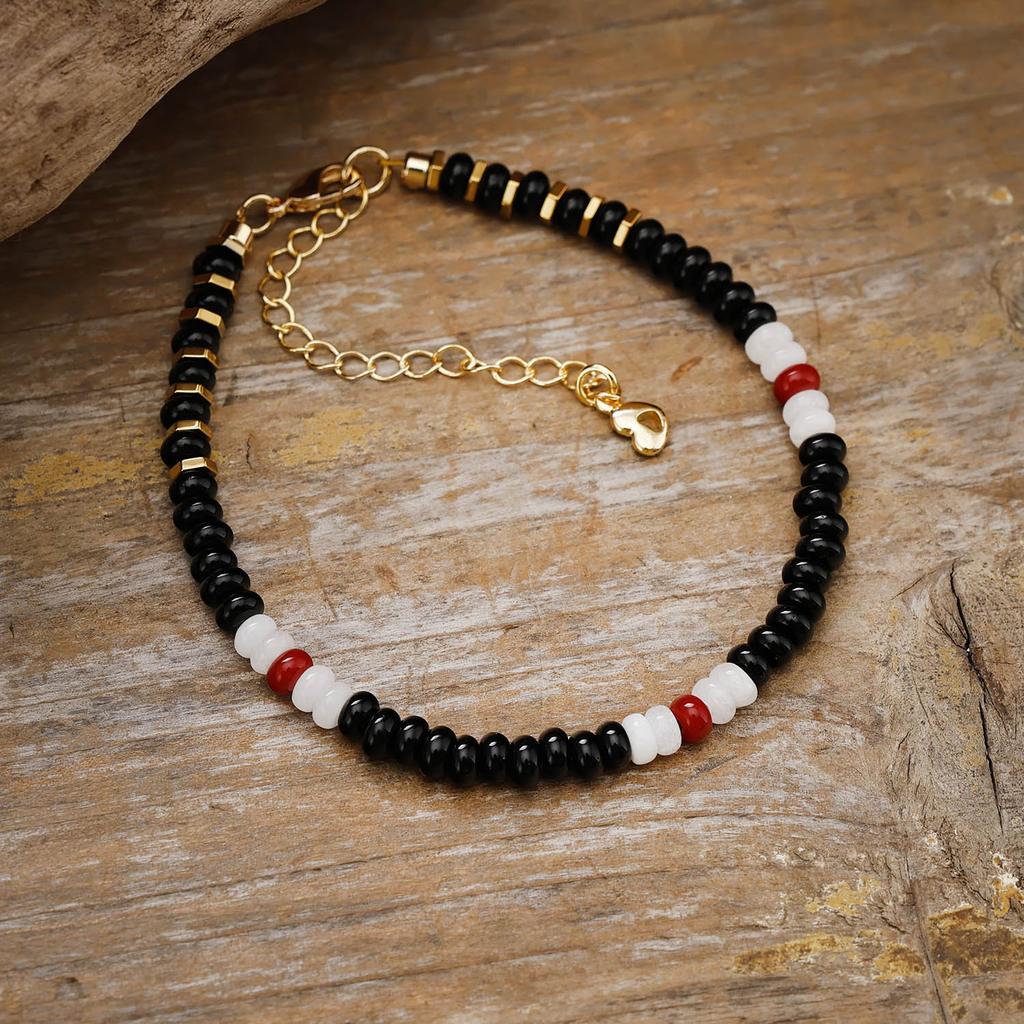 Neutral wind hot-selling natural stone handmade beaded bracelet couple jewelry gifts