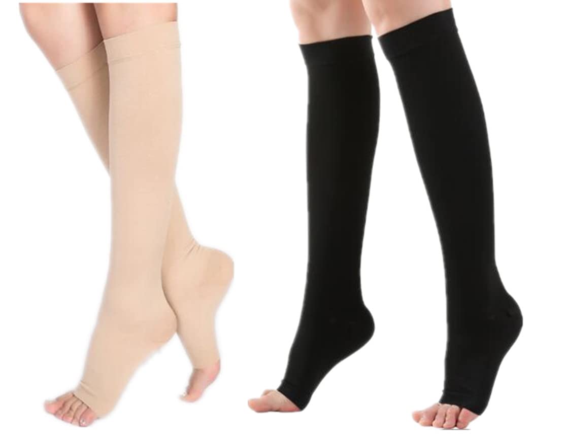 

Компрессионные чулки без носка RuiChy для ночного времени, гетры для лодыжек для кондиционирования воздуха для мужчин и женщин, 2 пары носков, для сна,