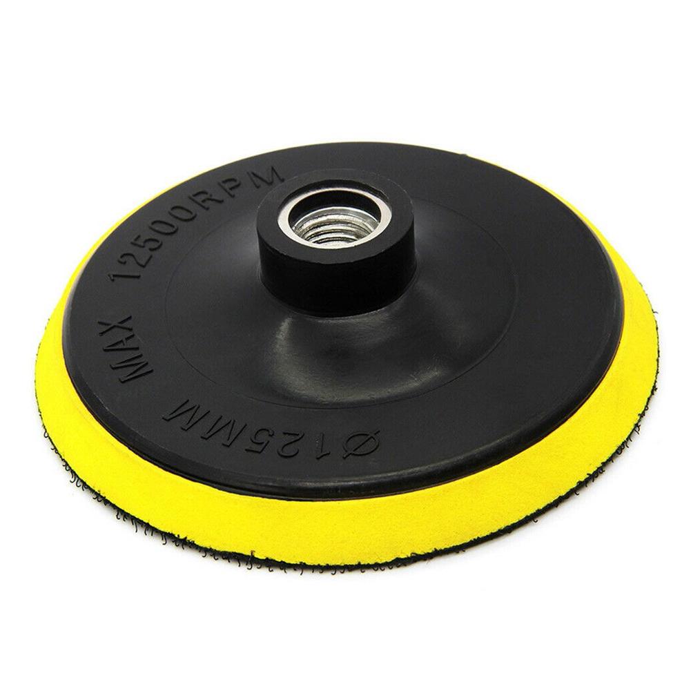 Buffing Pad Sanding Pad 5 Inch/125mm Black M10 Polyurethane Yellow For Most Kinds Of Rotary Tools High Quality