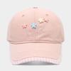 Ins Small Fresh and Sweet Plaid Small Flower Cap Women's Outdoor Travel Casual Versatile Sun Hat Trendy Baseball Cap