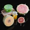6PCS Food Cover Adjustable Elastic Silicone Cap Reusable Kitchen Utensil Storage Airtight Food Packaging Lids Accessories