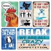 DORA Tin Sign Pc Retro Vintage Metal Tin Signs Funny Sentence Plaque Humor Sayings Sign for Office Toile Pub Home Wall Decor X Inch