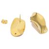 10pcs 18k Gold Stainless Steel Oval Rhombic Stud Posts for DIY Drop Earrings Charms Bulk Supplies Jewelry Making Accessories