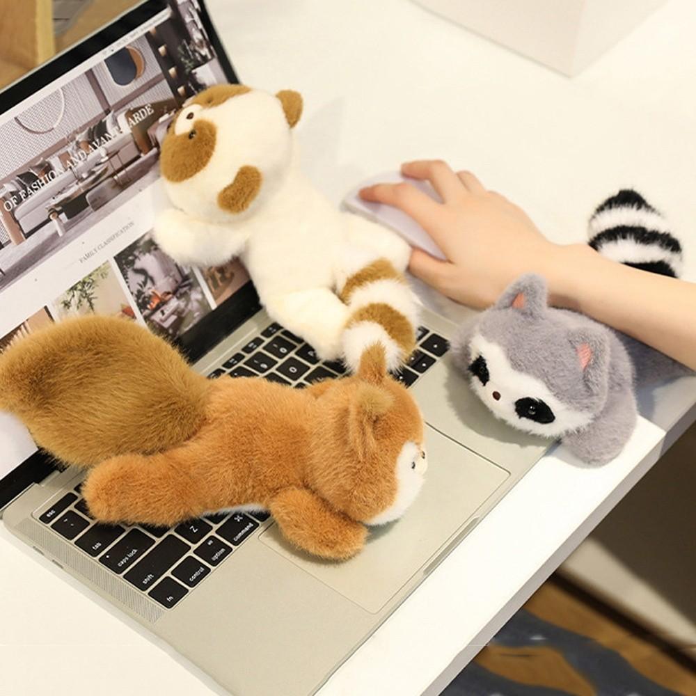 Wrist Pad Raccoon Plush Toy Animals Animal Plush Doll Birthday Gift Sitting Animals Plush  Kids Toy