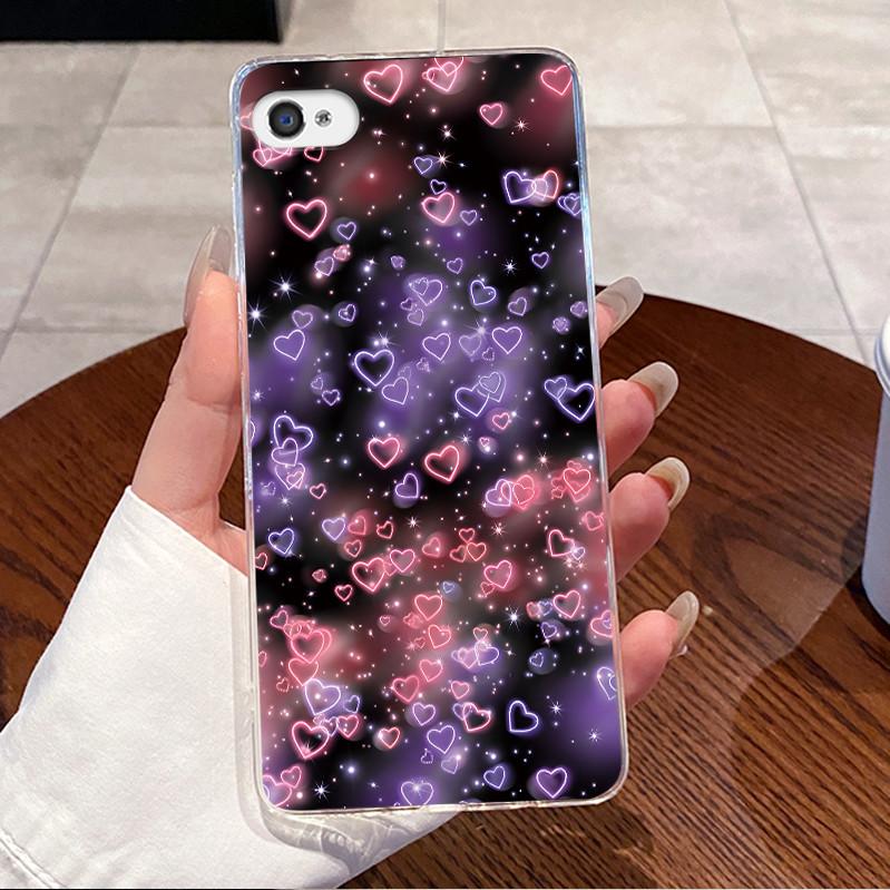 Für iPhone 4/4s/5/5s Hülle Klar Luxus Niedlich Liebesherz Hase Lustig TPU Weiches Silikon Handyhülle Für iPhone 4 4s 5 5s Rückseite