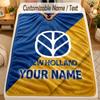Flannel BlanketNew Holland Custom Name Text Personalized Soft Warm Throw Blanket Home Decor Gift