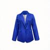 Womens Slim Fit Solid Color Long Sleeve Single Button Blazer Office Wear Business Casual Jacket