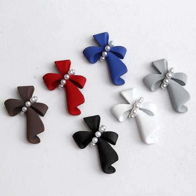 5 Stück Nagelornamente im Kunstperlen-Design, lebendige Farbe, Kunststoff, allzweckfähig, 3D-Schleife mit DIY-Nagelkunst-Dekorationen, Nagelzubehör