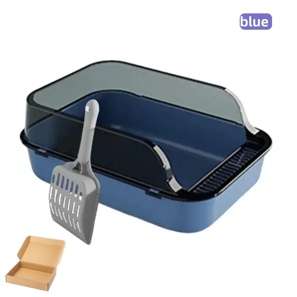 Geschlossene Katzentoilette Spritzwassergeschützt Halbgeschlossen Kunststoff Katzentoilette Sanddicht Katzentoilette Geruchsdicht Katzenstreu Haustierbedarf