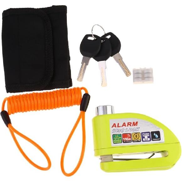 Balacoo 1 комплект Замок дискового гальма для мотоцикла Замок сигналізації для велосипеда Фільм Нічні прикраси Колесо мотоцикла Замок безпеки Замок для мотоцикла Мотоцикл