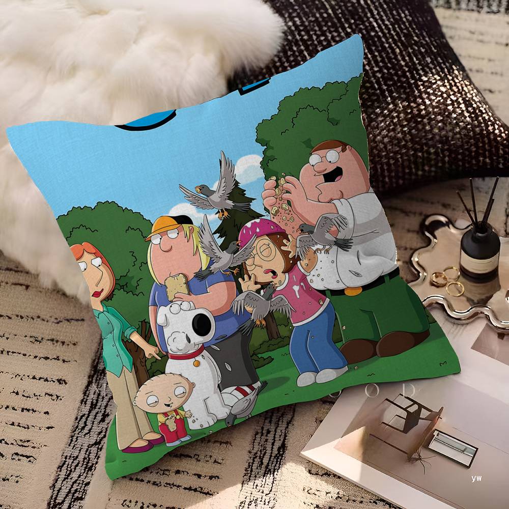 Cartoon G-Guy Cool F-Family 45*45cm Cushion Cover Pillow Cover Decor Pillowcase Home Pillowcase For Couch Pillow