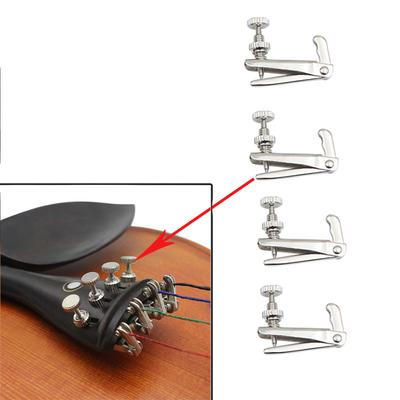 4Pcs Violine Feinstimmer Metall String Spinner Geige String Feinstimmer Spinner Saiten Instrument Zubehör Dauerhafte