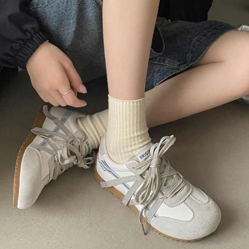 Fashion Fashionable Casual Women's Sneakers 2025 Spring German Training Shoes Height Increased Sneakers Outside Comfy Flat Sneakers