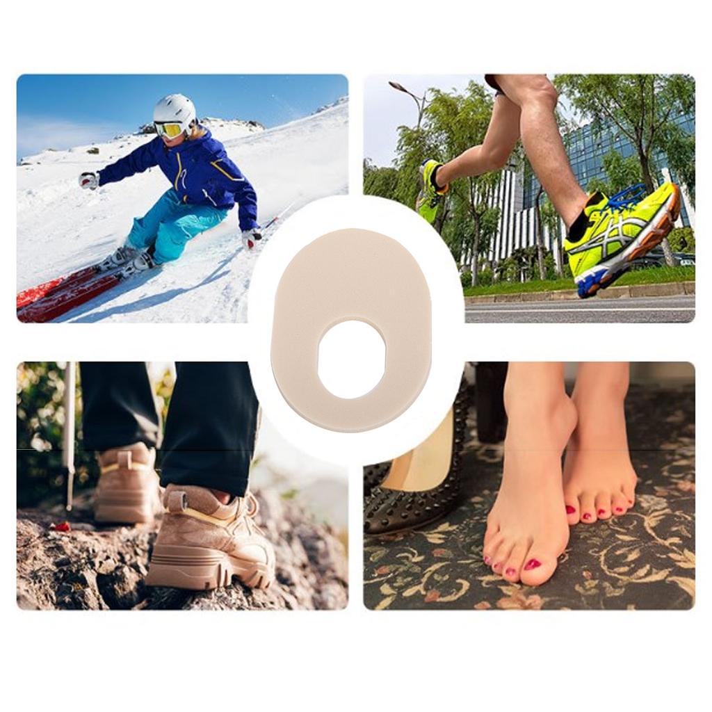 24pcs Latex Self Stick Adhesive Foot Cushion Anti Friction Breathable Foot Pad Sticker for Walking