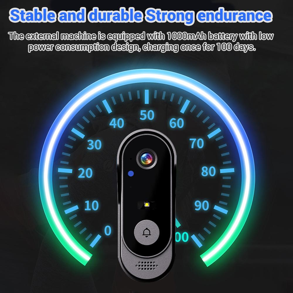 WIFI 2.4G Camera Doorbell HD Video Intercom Outdoor Wireless Waterproof Door Bell Security Protection IR Night Vision Smart Home
