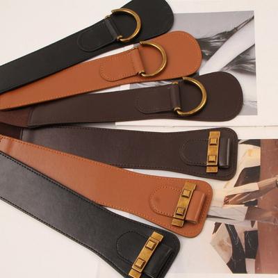 Ceinture Ceinture Taille Boucle en alliage Ceinture élastique Mode Ceintures Larges Robe
