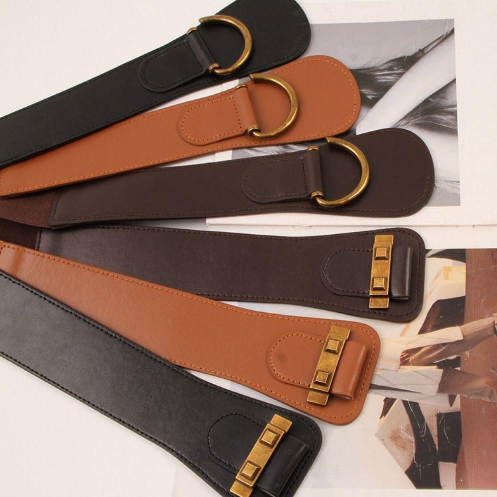 Waist Waist Belt Alloy buckle Elastic waistband Fashion Belts For Wome  Dress