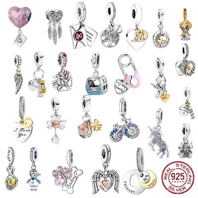 100% echte 925 Sterling Silber Freundschaft Beste Buch Charms Perlen Fit Original Mode Armband Für Frauen DIY Schmuck Machen