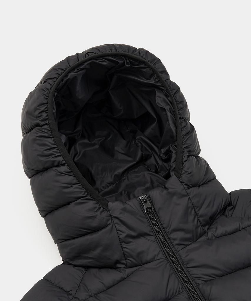 Excontainer Lightweight Hooded Padded Jacket (Black)