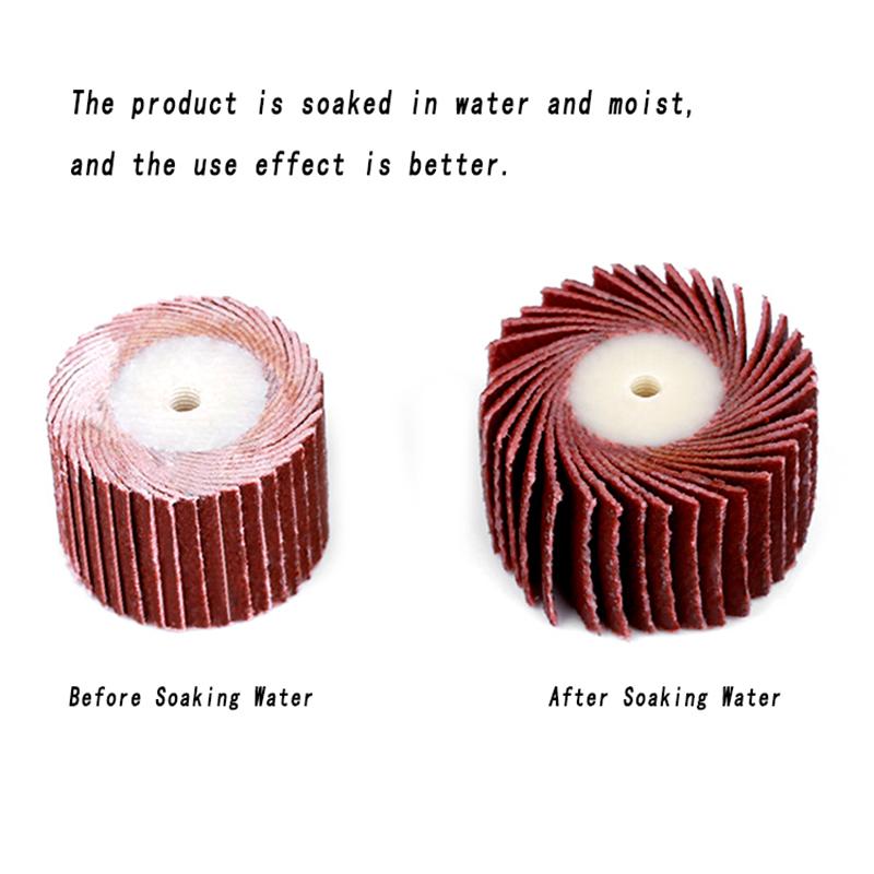 Schleifpapier Schleifklappen Polierscheiben Schleifscheibe Lamellenpolierscheibe Für Rotationswerkzeug Für Dremel Zubehör Mit Dorn