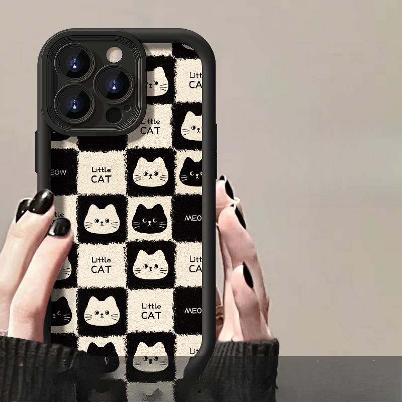 

Підходить для Xiaomi 14/13pro Чохол для мобільного телефону Note12/11 Тривимірний патч кота Redmi K70 Силікон Шкіра ягняти Redmi Note 11 Pro +