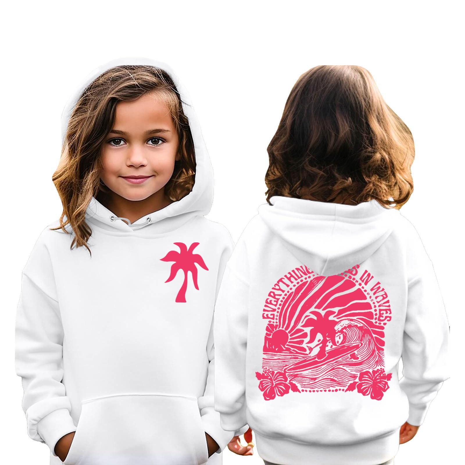 Glasses Kinderen Hoodies Losse Bedrukte Capuchon Sport Shirt Modieus Sport Shirt 110