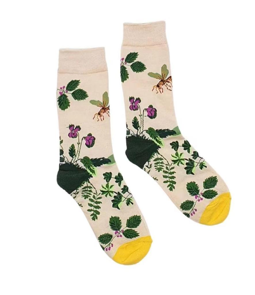 Ανδρικές Μοντέρνες Μέχρι το Γόνατο Κάλτσες από Βαμβάκι – Φθινόπωρο/Χειμώνας Σχέδιο Ελαιογραφίας