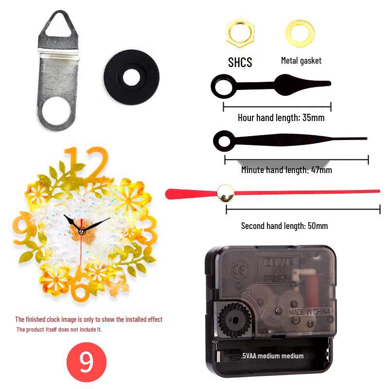 DIY Kulaté hodiny Silikonová forma s římskými číslicemi