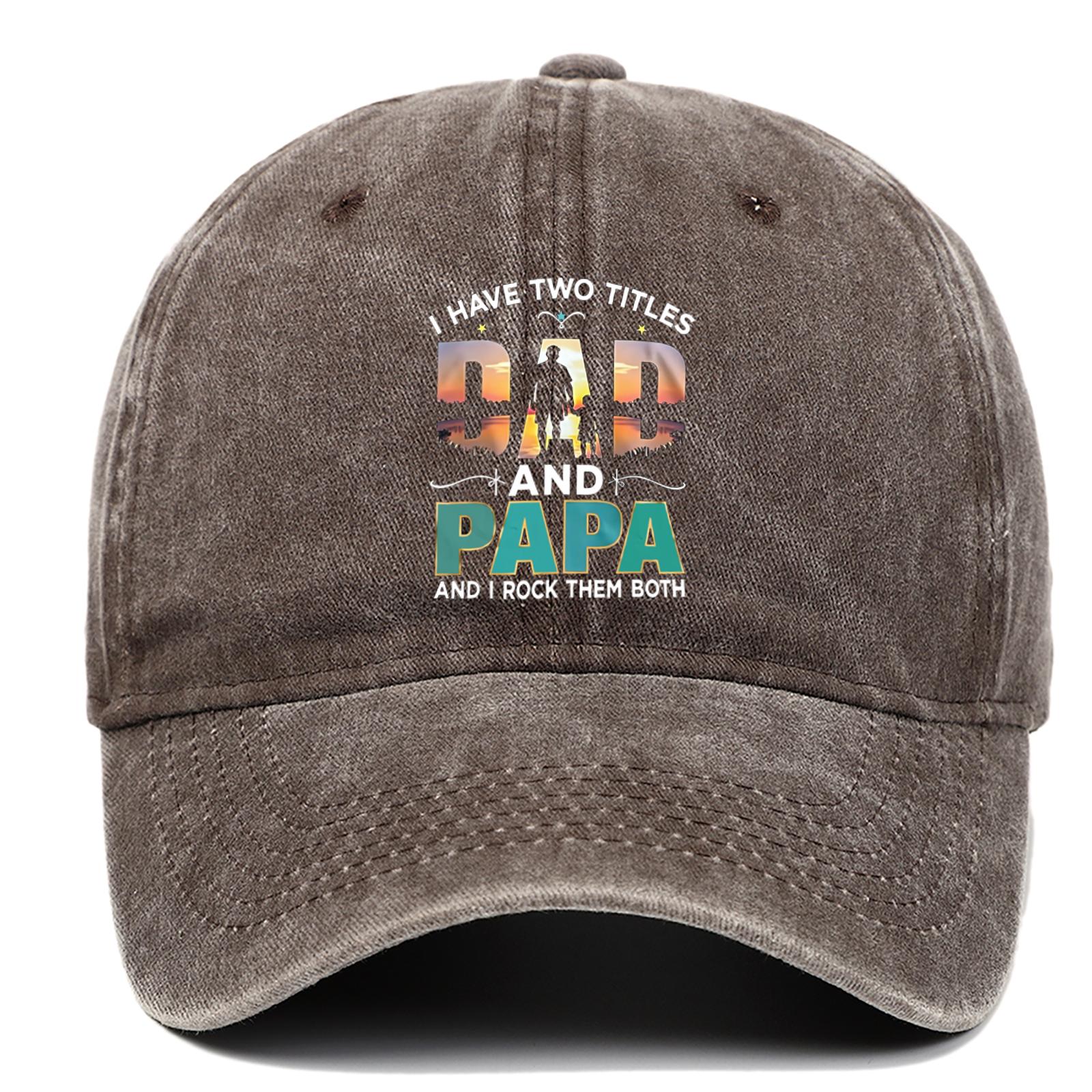 

Adjustable DAD Personalized Printed Baseball Hat Street Casual Style Outdoor Sunscreen Hat Breathable and Comfortable Adjustable кавовий