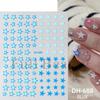 Nail Art Sticker, New Year'S Red Laser Red French Bow Atmosphere Adhesive 3D Nail Sticker