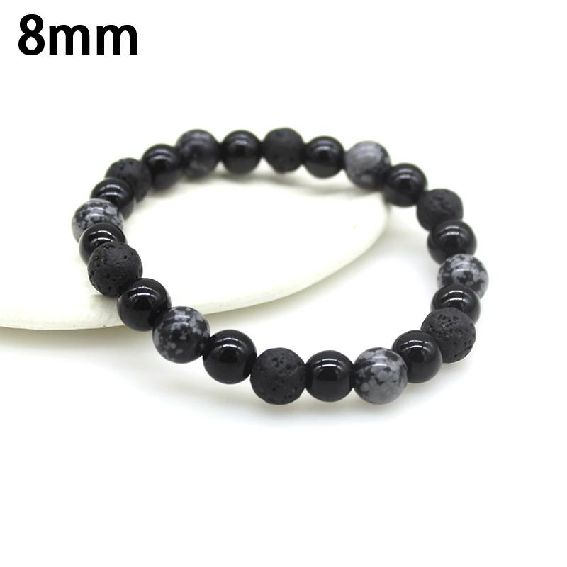 Men'S Stylish Natural Stone Bracelet Vintage Crown Symbol Of Power Hematite Beads Gift For Friends Natural Tiger Eye Beads