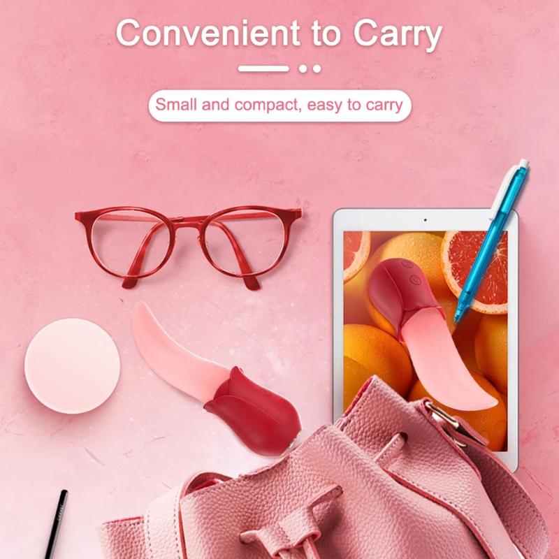 Vibrator for Women Tongue Licking Machine Clitoris Stimulator G-Spot Vagina Sucker Anal Nipple Female Clit  Adult Erotic Climax Sex Toys Masturbator