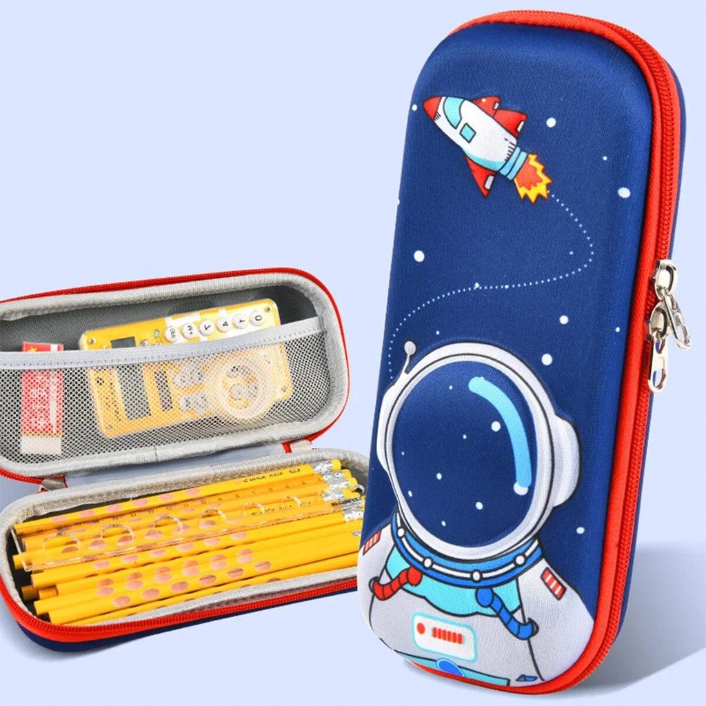 Cartoon 3D Pencil Case Kawaii Large Capacity Waterproof Pen Bag Stationery Storage Box for School Supplies