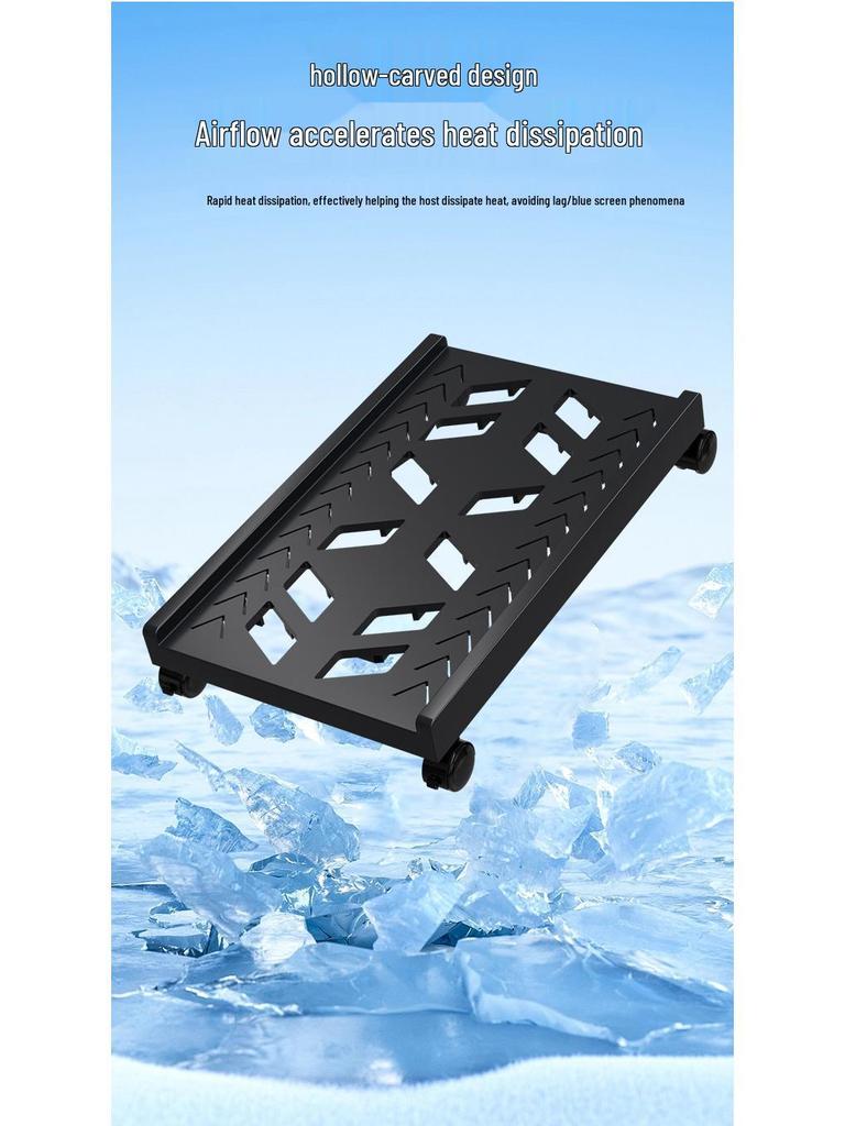 Movable Desktop Computer Stand and Storage Rack