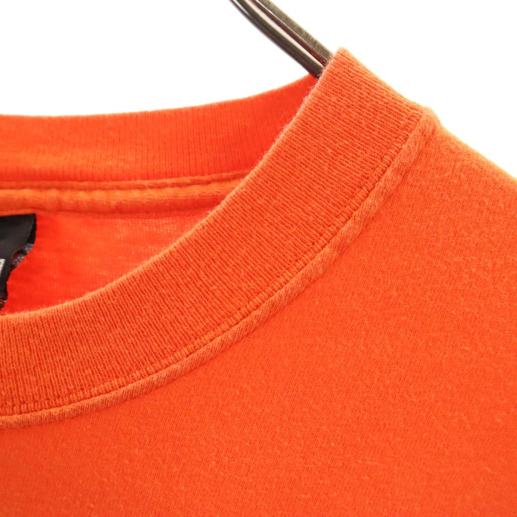 HARLEY DAVIDSON Short sleeve T-shirt XL Orange Men's Used