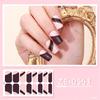 Nail Polish Sticker Self-Adhesive Nail Sticker Manicure Sticker Full Nail Wraps Waterproof Nail Strips with Nail File