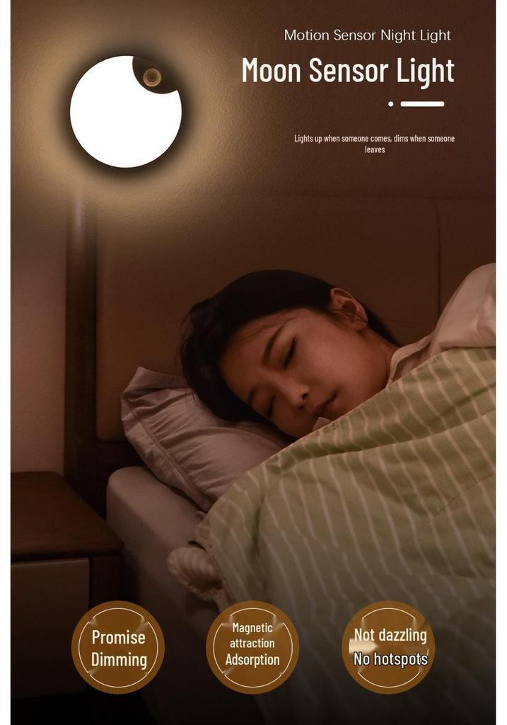 Smart Wireless Motion Sensor Night Light for Home & Wardrobe