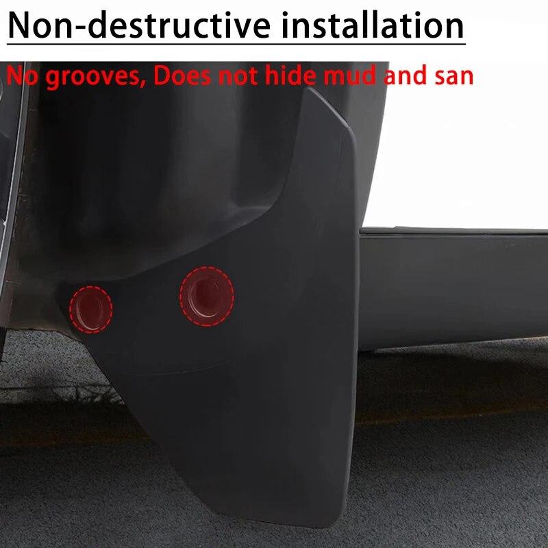Apărătoare de noroi pentru roți de mașină Apărătoare de stropire pentru Tesla Model Y Apărătoare de noroi pentru roți TPE Model Y Accesorii