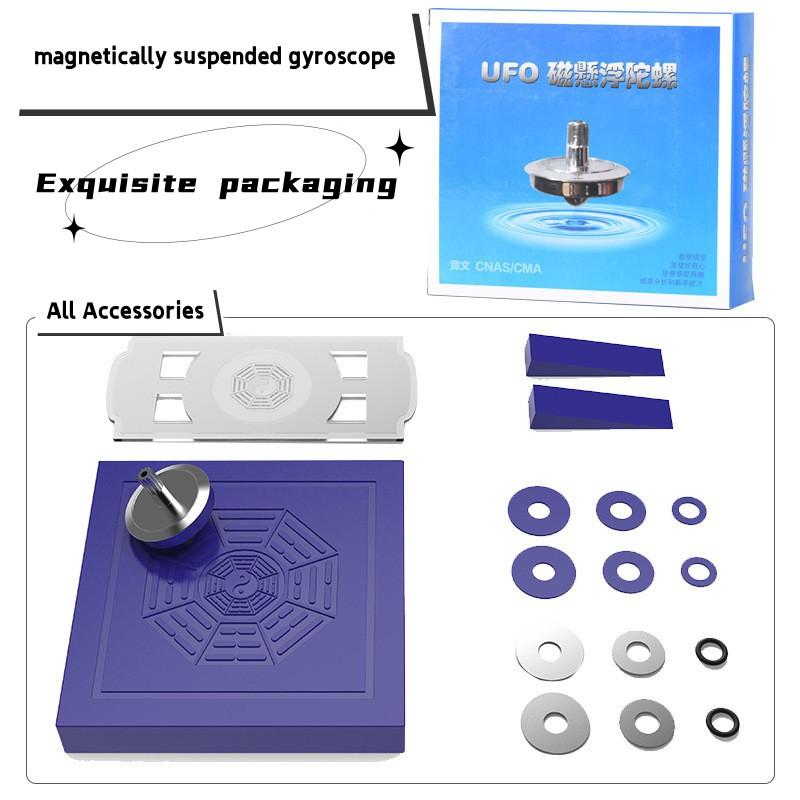 Children'S Maglev Gyroscope Suspended Flying Disc Flying Object High Difficulty Suspended Balance Gyroscope Classic Toy