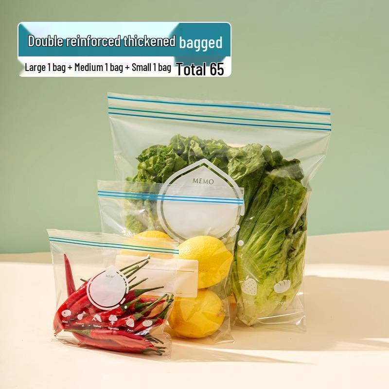 Food-Grade Self-Sealing Fresh-Keeping Bags for Freezers and Refrigerators