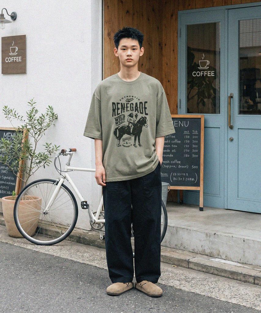 Modernoment Real Overfit Mojave Short Sleeve T-Shirt [Olive]