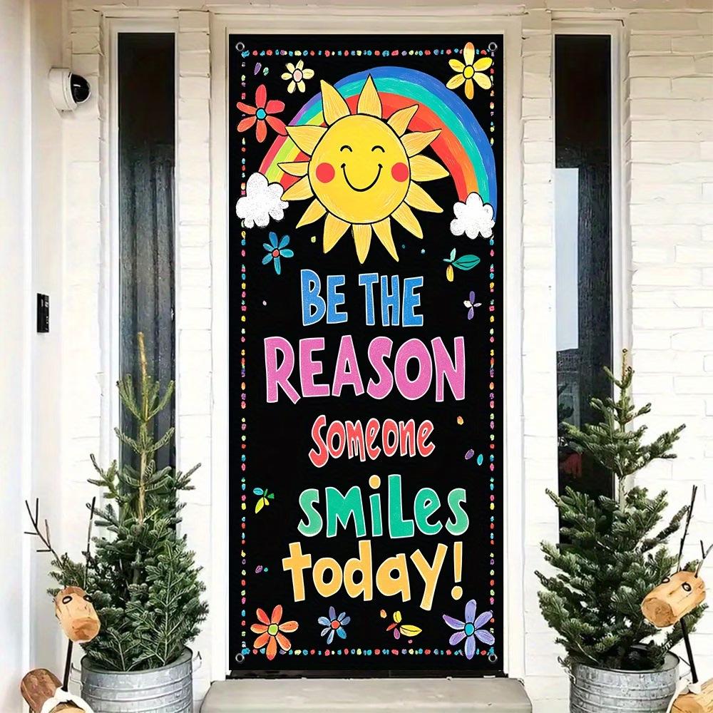 3D Visual Space Art Doorway Banner - Party Celebration Polyester Door Curtain Flag Decoration