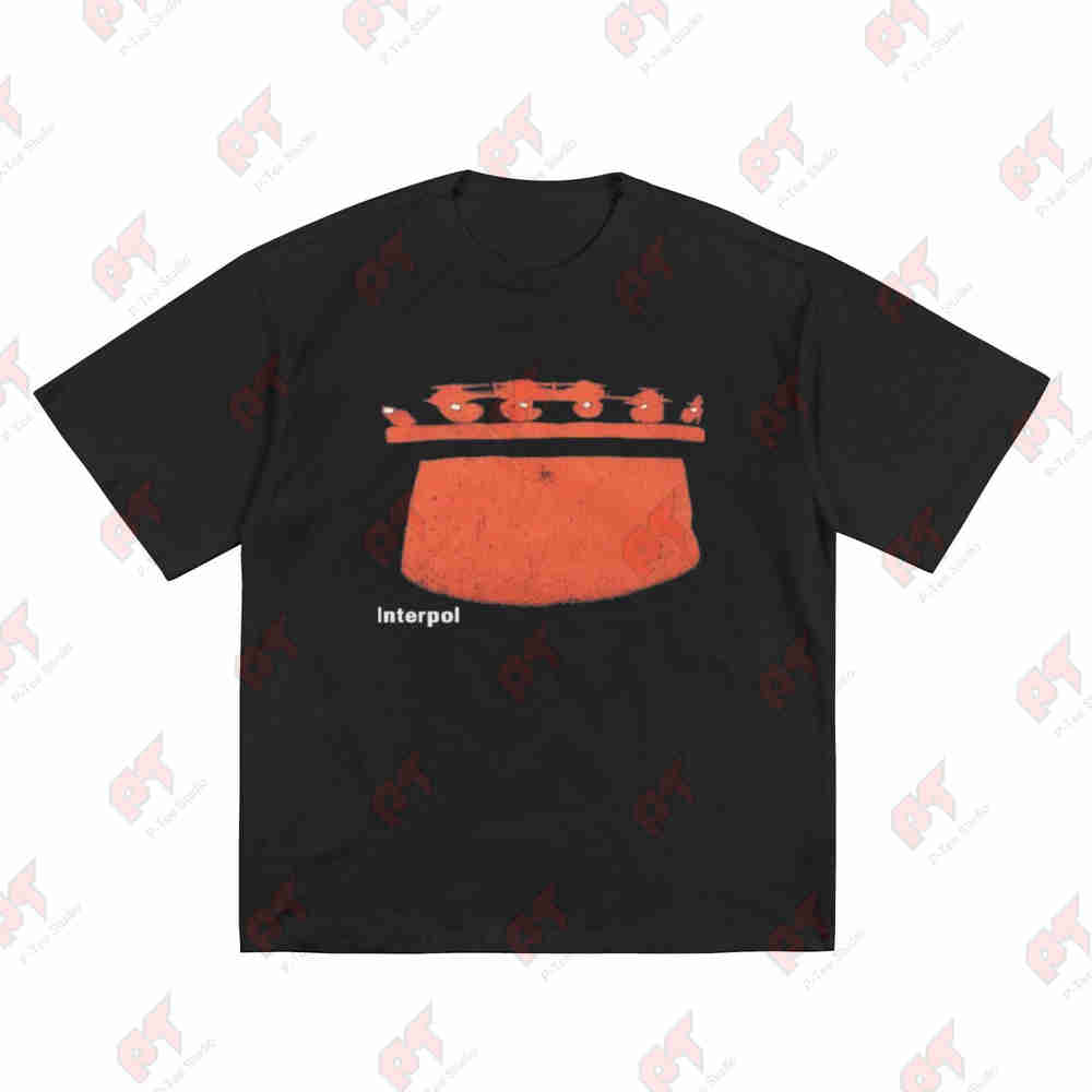 Interpol Album Band Tour Short Sleeve Tee 100% Cotton T-Shirt