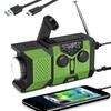 Hand Crank Emergency Radio Solar Powered Radio with Power Bank SOS Alarm Flashlight Solar Radio for Indoor Outdoor Emergencies
