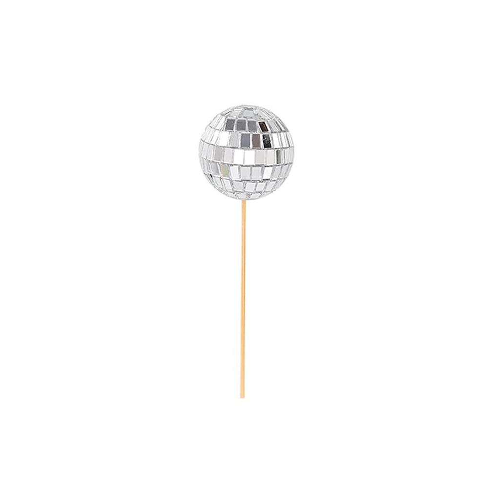 Disco Spiegelkugel, Kuchenaufsatz, Neuer Stil, Reflektierender Disco-Aufsatz, Geburtstagsdekoration, Kreative Partydekoration